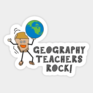 Geography Teachers Rock Sticker